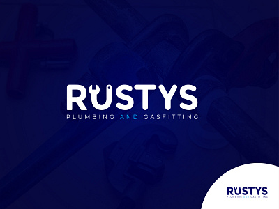 Rustys Logo Design I Plumber I Gasfitting app logo brand indentity branding business logo clean and modern company logo creative logo gasfitting graphic design high quality logo illustration letter logo logo design minimal logo plumber servicing logo unique concept versatile logo