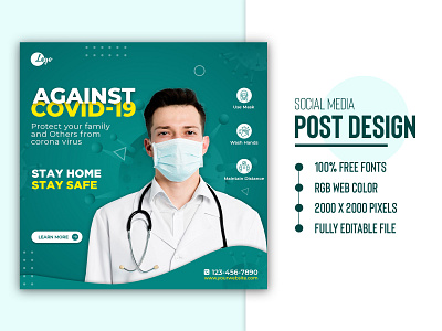 Social Media Banner Post Template Design | Medical Banner Ads advertisement bannerads business coverphoto digitalmarketing doctor facebookads graphicsdesign healthcare hospital instagrampost medical medicine onlinebanner photoshop posterdesign socialmedia socialmediabranding webbanner youtube