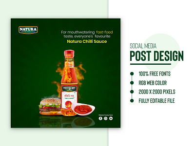 Social Media Banner Post Template Design | Food Banner Ads
