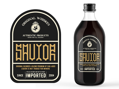 SAVIOR ORIGINAL WHISKEY | LABEL DESIGN