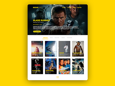 MovieBase | Website blade runner imdb movie ui ux web website widget