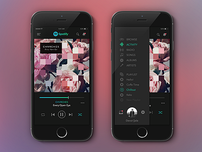 Spotify | iOS Redesign app concept flat iphone iso mobile music redesign spotify spotify app ui ux