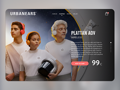 Urbanears | Concept card headphones music plattan shoping ui urbanears website