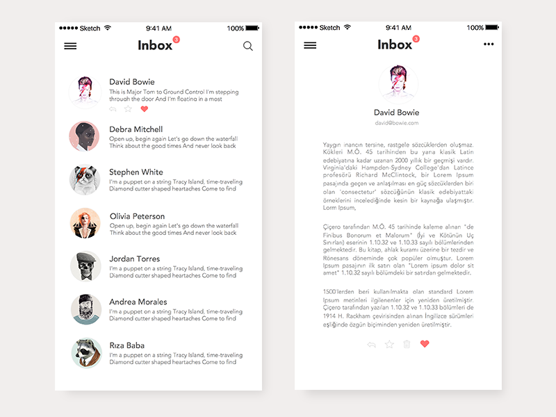 Inbox Ios By Davut Sala On Dribbble