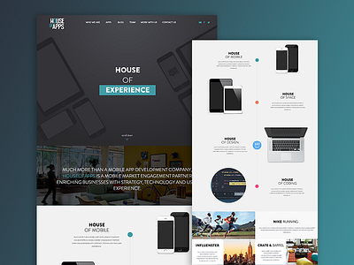 House of Apps | Website flat house of apps interface ui ux webdesign website