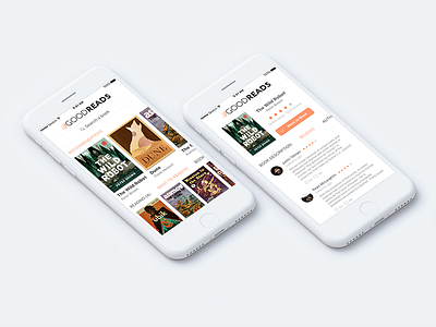 Goodreads | Concept app book clean concept goodreads ios mobile ui ux