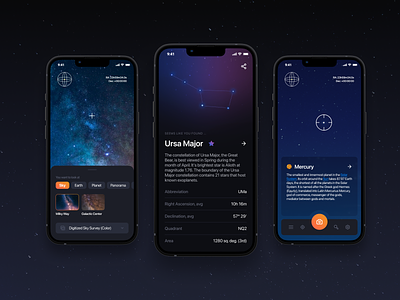 Space Exploration App Concepts