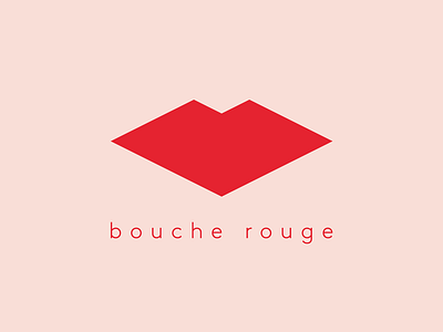 bouche rouche Logo bouche rouge brand branding clean design feminine lips logo logotype makeup makeup artist minimal minimalistic red swiss typogaphy typography vector visual identity