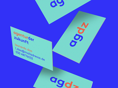 AGDZ Business Cards bold brand branding business card business card design business cards clean design minimal print stationery typography visual identity