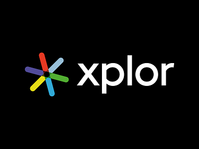 xplor Logo bold brand branding clean colorful design futuristic logo logotype minimal minimalistic new startup technology technology logo vector visual identity