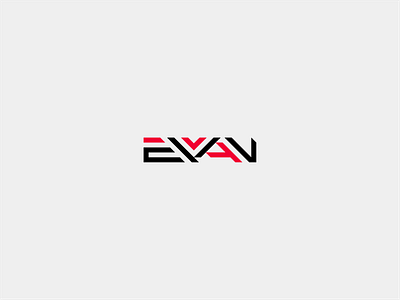 Evan Wordmark art branding design illustrator logo minimal typography ui ux vector