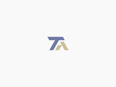 TA Logo branding design icon illustration logo minimal typography ui ux vector