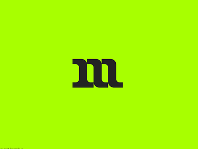 M Logo branding design icon illustration logo minimal typography ui ux vector