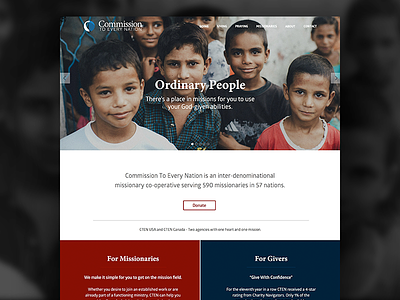 CTEN Home page non-profit sketch app webdesign website