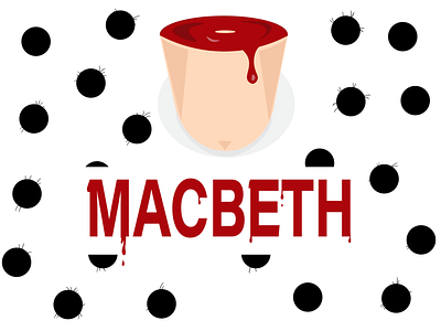 Macbeth artwork background character design digital illustration digital painting digitalart illustration illustrator macbeth magazine minimal mobile red typography vector vectorart