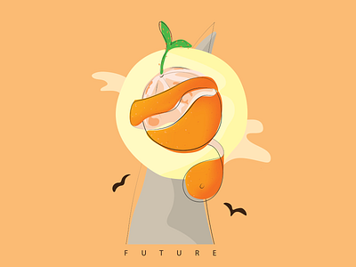Future adobe illustrator adobe photoshop character design digital illustration digital painting flat flat illustration graphicdesign illustration minimal orange vector visual design
