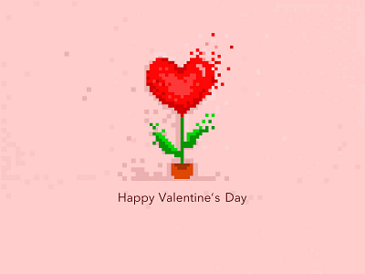 Valentine adobe artwork design graphic design illustration love minimal pixelate ui valentine vector