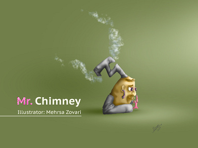 Mr chimney animation animation character artwork character character design design digital illustration digital painting illustration minimal character ui