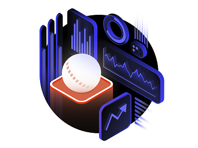 The Stock Market Experience 3d analytics branding cricket data data visualization dataviz design graph graphic design illustration illustrator isometric sports spot illustration stock market ui ux vector vector illustration