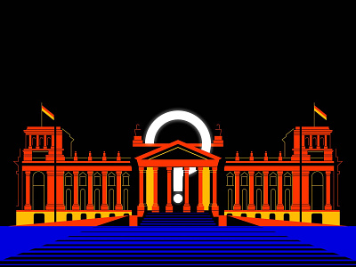 The Reichstag Building adobe illustrator berlin building design dome editorial editorial art editorial illustration election germany government graphic design illustration illustrator parliament politics reichstag building vector vector illustration vote