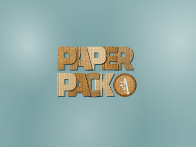 PaperPack 30 day logo challenge 30daychallenge 30logos affinity affinitydesigner branding cardboard design logo thirtydaylogochallenge thirtylogos typography