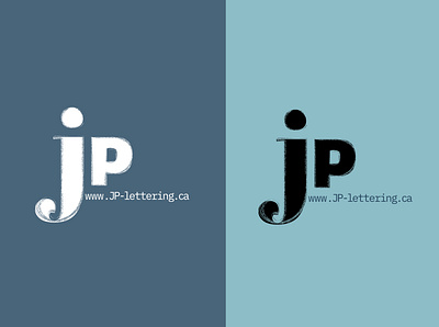 JP Lettering affinity affinitydesigner blue logo thirtydaylogochallenge thirtylogos typography