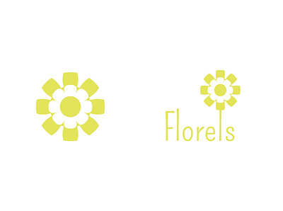 Florels (or is it Florals, the brief spelled it both ways!?) affinity affinitydesigner flat florals florels flower icon logo thirtydaylogochallenge thirtylogos yellow