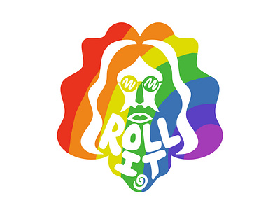 Indo board affinity design hippie hippy indo board logo rainbow retro retro design surf vector