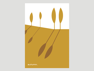 Autumn design flat illustration minimal vector