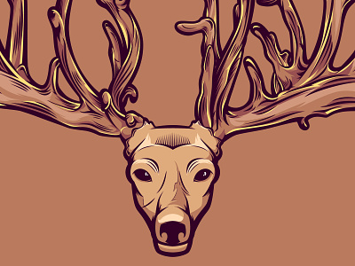 Deer Illustration deer illustration graphic design illustration inspiration vector vector illustration vectorart woodcut
