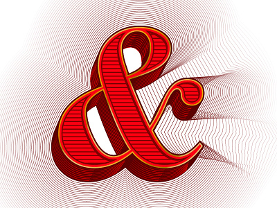 & calligraphy illustration illustrator red type vector