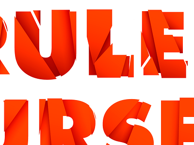 Rule Yourself illustration illustrator rule sports type typography vector