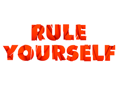 Rule Yourself illustration illustrator rule sports type typography under armour vector yourself
