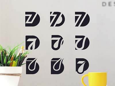 D7 set logo design