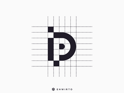 IP monogram logo design branding design design logo icon ip lettering logo minimal typography vector web