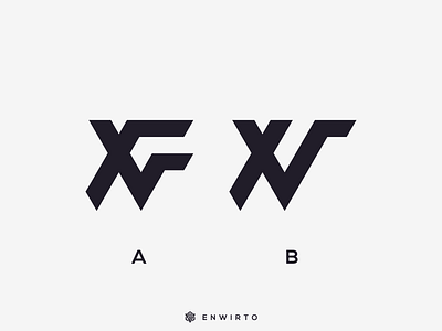 XV which one better ? app branding design design logo icon lettering logo minimal typography vector