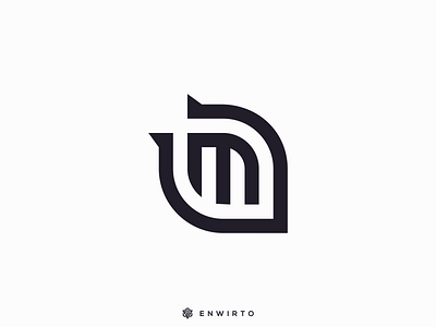 M Monogram logo app branding design design logo icon lettering logo m minimal typography vector