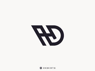 AHD Monogram Logo app branding design design logo icon lettering logo minimal typography vector