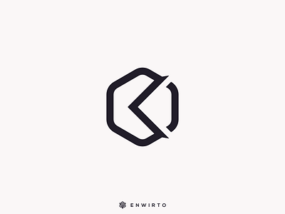 K Hexagon Concept Logo app branding design design logo icon k lettering logo minimal typography vector