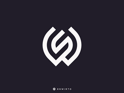 WS Monogram Logo app branding design design logo icon lettering logo minimal vector website ws