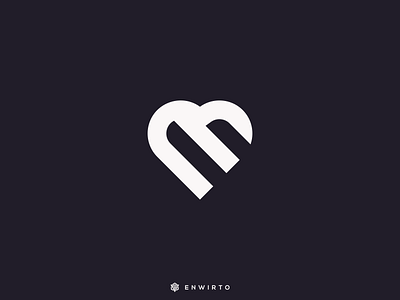 M Love Concept Logo app branding design design logo icon lettering logo love m minimal typography vector