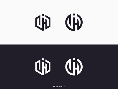 DHJ Which one Better Logo design ? app branding design design logo ghj icon lettering logo minimal typography vector