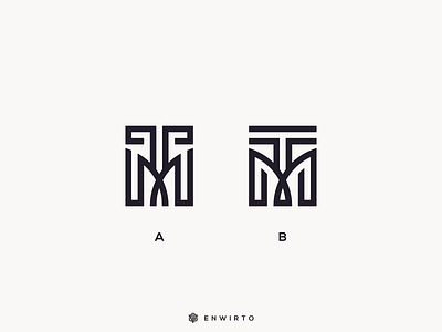 TM Which one better logo ? app branding design design logo icon lettering logo minimal tm typography vector