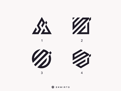 SJ Which one better logo ? app branding design design logo icon lettering logo minimal sj typography vector