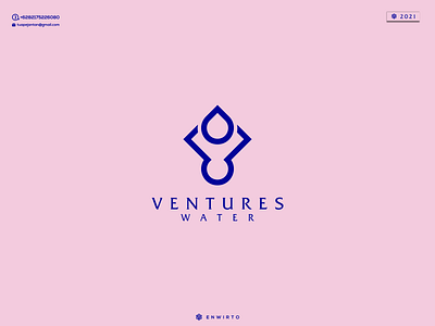 V Water Concept Logo Design app branding design design logo icon lettering logo minimal typography v vector water