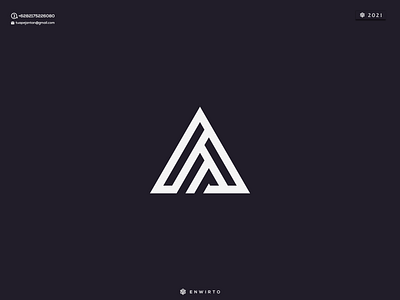 AM Concept Logo app branding design design logo icon lettering logo minimal triangle typography vector