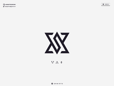 VAS Concept Logo app branding design design logo icon lettering logo minimal typography vector