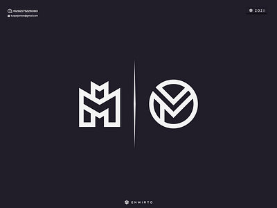 M Which One Better Logo ? app branding design design logo icon lettering logo minimal typography vector