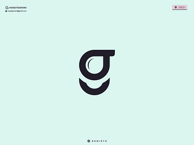 G Water Concept Logo app branding design design logo icon lettering logo minimal typography vector water