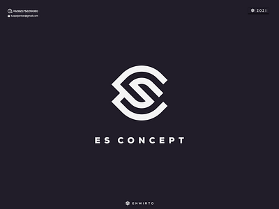 ES Concept Logo Design app branding design design logo es icon lettering logo minimal typography vector